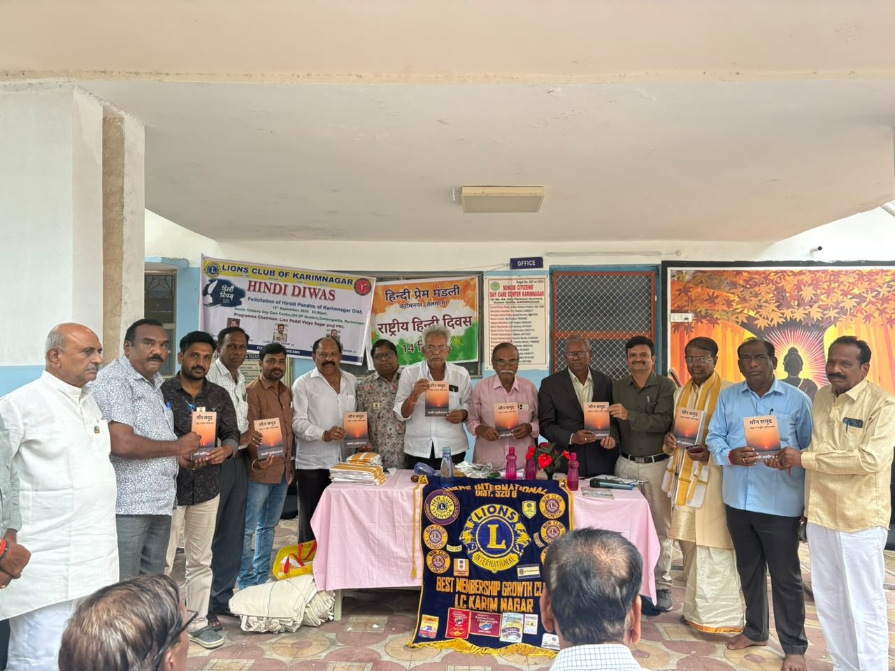 Hindi divas - Poet sri Sabbani Laxminarayana-Hindi book "Mouna samudra" release.